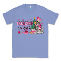 Colony Blue freezing to death skeleton Classic Tee - MaliasSmallBusiness