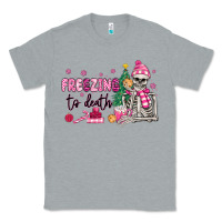 Heather Grey freezing to death skeleton Classic Tee - MaliasSmallBusiness