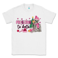 White freezing to death skeleton Classic Tee - MaliasSmallBusiness