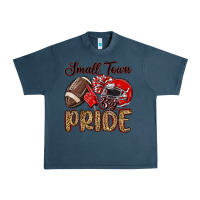 Midnight Navy small town big pride red Urban Heavy Tee - MaliasSmallBusiness
