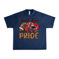 Navy small town big pride red Urban Heavy Tee - MaliasSmallBusiness