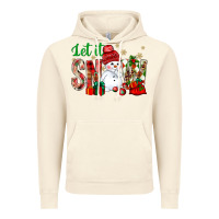 Vintage Artic let it snow with snowman Vintage Hoodie - NancyCooperArtShop