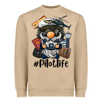 Mushroom pilot life gnome Heavyweight Sweatshirt - BarkalooDesign