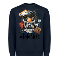 Navy pilot life gnome Heavyweight Sweatshirt - BarkalooDesign