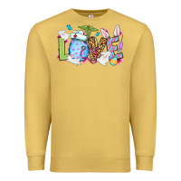 Antique Gold Love Nurse Easter Premium Sweatshirt - OliviaCreatesArt