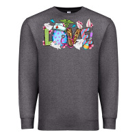 Charcoal Heather Love Nurse Easter Premium Sweatshirt - OliviaCreatesArt