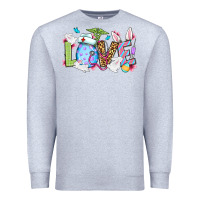 Heather Grey Love Nurse Easter Premium Sweatshirt - OliviaCreatesArt