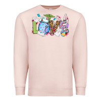 Pale Pink Love Nurse Easter Premium Sweatshirt - OliviaCreatesArt