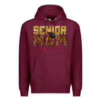Burgundy Senior mom squad Premium Hoodie - CowGirlArtShop