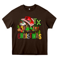 Chocolate Brown tx christmas cowgirl Heavy Core Tee - AdoDesignShop