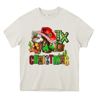 Cream tx christmas cowgirl Heavy Core Tee - AdoDesignShop
