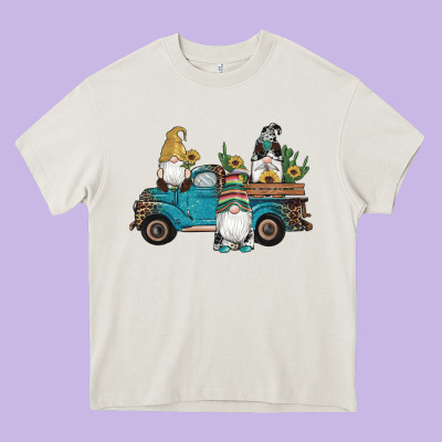 Western Gnomes Truck Sunflowers Cactus Gemstone Leopard Glitter Serape Heavy Core Tee Designed By Artiststas