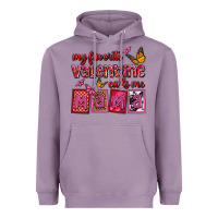 Lavender my favorite valentine calls me mama Heavyweight Hoodie - OliviaCreatesArt