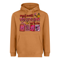 Meerkat my favorite valentine calls me mama Heavyweight Hoodie - OliviaCreatesArt