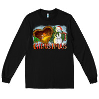 Black Christmas Snowman Long Sleeve Tee - LillyAllenDesigns