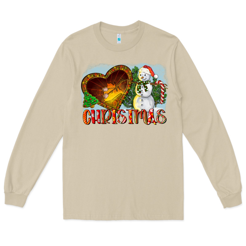 Christmas Snowman Long Sleeve Tee by LillyAllenDesigns | Teevron