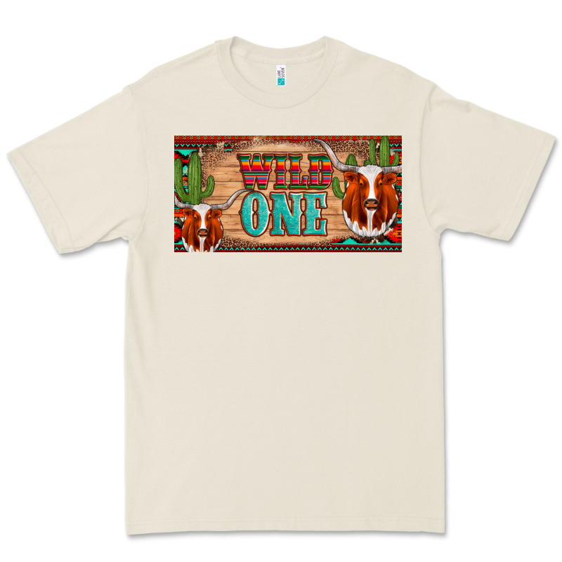 Texas Longhorn Wild One Cactus Licanse Plate Premium Tee by Artiststas | Teevron