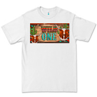 White texas longhorn wild one cactus licanse plate Premium Tee - Artiststas