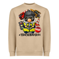 Mushroom truck driver life gnome Heavyweight Sweatshirt - BarkalooDesign