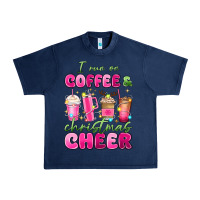 Navy i run on coffee and christmas cheer Urban Heavy Tee - MaliasSmallBusiness