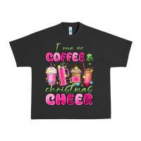 Pigment Black i run on coffee and christmas cheer Urban Heavy Tee - MaliasSmallBusiness