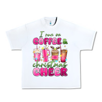 White i run on coffee and christmas cheer Urban Heavy Tee - MaliasSmallBusiness