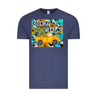 Vintage Denim country roads take me home Vintage Tee - MaliasSmallBusiness