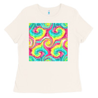 Bone Tie Dye Seamless Pattern Ladies Tee - BundleAndBundleShop
