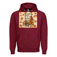 Burgundy pumpkin kisses and harvest wishes Zipper Hoodie - TumblerDesignByShophia