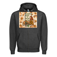 Charcoal Heather pumpkin kisses and harvest wishes Zipper Hoodie - TumblerDesignByShophia