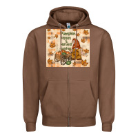 Chestnut pumpkin kisses and harvest wishes Zipper Hoodie - TumblerDesignByShophia