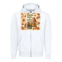 Pumpkin Kisses And Harvest Wishes Zipper Hoodie | Teevron