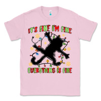 Bubblegum Pink it's fine i'm fine everything is fine Classic Tee - MaliasSmallBusiness