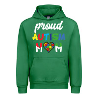 Emerald Proud Autism Mom Mothers Day Gift Autism Awareness Urban Hoodie - CowhideDigitalArt