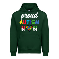 Forest Green Proud Autism Mom Mothers Day Gift Autism Awareness Urban Hoodie - CowhideDigitalArt