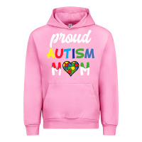 Fuchsia Pink Proud Autism Mom Mothers Day Gift Autism Awareness Urban Hoodie - CowhideDigitalArt
