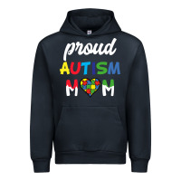 Navy Proud Autism Mom Mothers Day Gift Autism Awareness Urban Hoodie - CowhideDigitalArt
