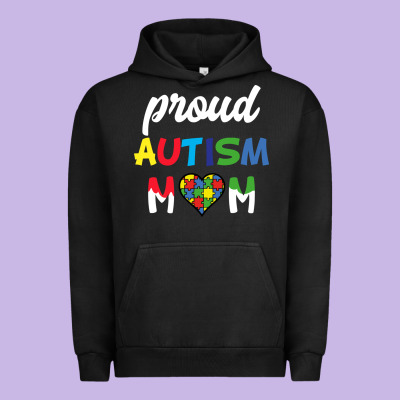 Proud Autism Mom Mothers Day Gift Autism Awareness Urban Hoodie Designed By Cowhidedigitalart