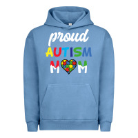 Pigment Pebble Blue Proud Autism Mom Mothers Day Gift Autism Awareness Urban Hoodie - CowhideDigitalArt