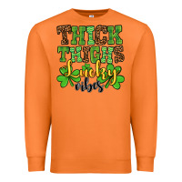Carrot St. Patrick's Thick thighs lucky vibes Premium Sweatshirt - OliviaCreatesArt