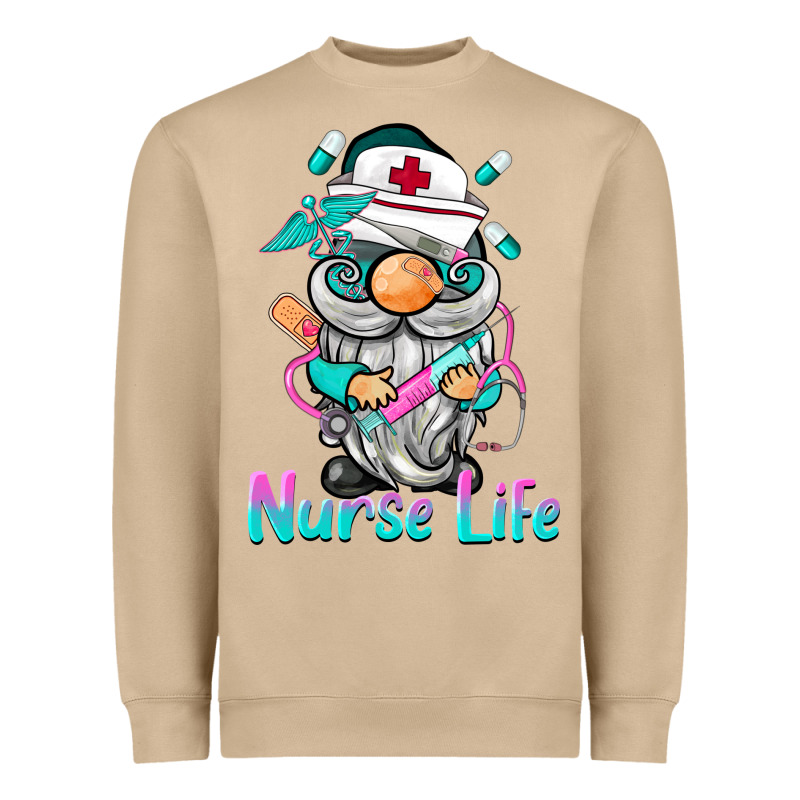 Nurse Life  Gnome Heavyweight Sweatshirt by BarkalooDesign | Teevron