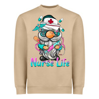 Mushroom nurse life  gnome Heavyweight Sweatshirt - BarkalooDesign