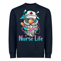Navy nurse life  gnome Heavyweight Sweatshirt - BarkalooDesign