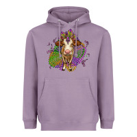 Lavender simmental mardi gras Heavyweight Hoodie - OliviaCreatesArt