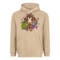 Mushroom simmental mardi gras Heavyweight Hoodie - OliviaCreatesArt