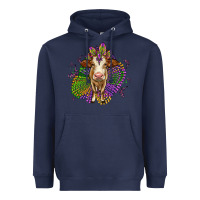 Navy simmental mardi gras Heavyweight Hoodie - OliviaCreatesArt