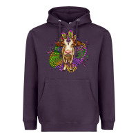 Plum simmental mardi gras Heavyweight Hoodie - OliviaCreatesArt