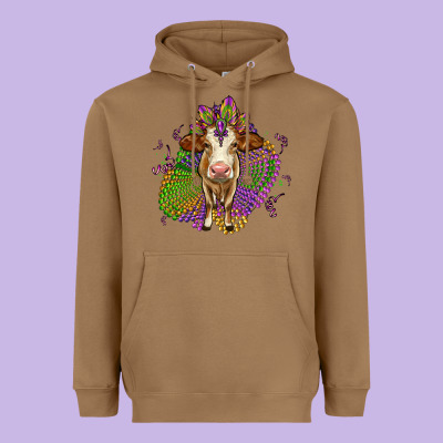 Simmental Mardi Gras Heavyweight Hoodie Designed By Oliviacreatesart