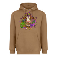 Toasted Coconut simmental mardi gras Heavyweight Hoodie - OliviaCreatesArt