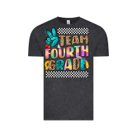 Vintage Black team fourth grade Vintage Tee - NancyCooperArtShop